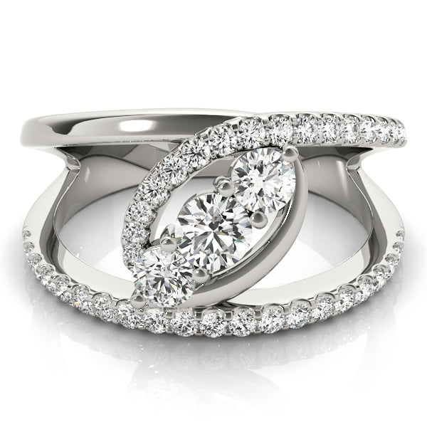 18K White Gold Lab Diamond Fashion Ring