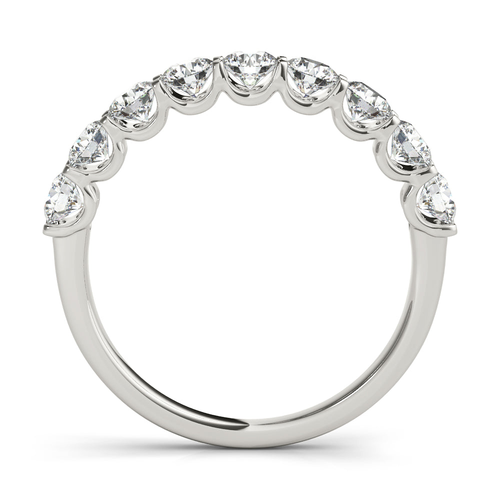 14K White Gold Multi-Diamond Wedding Ring
