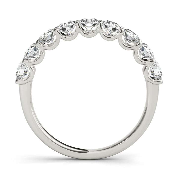 14K White Gold Multi-Diamond Wedding Ring