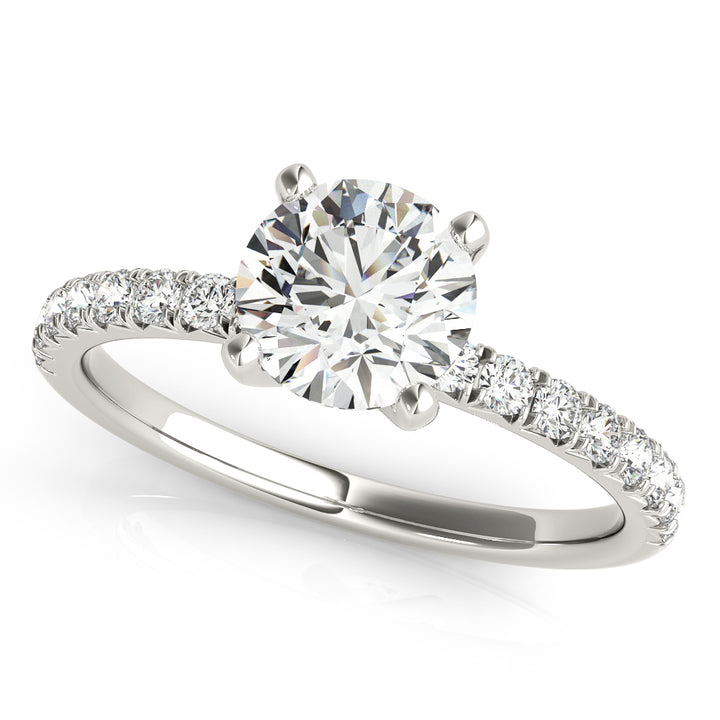 14K White Gold 1.125 ctw Diamond Engagement Ring
