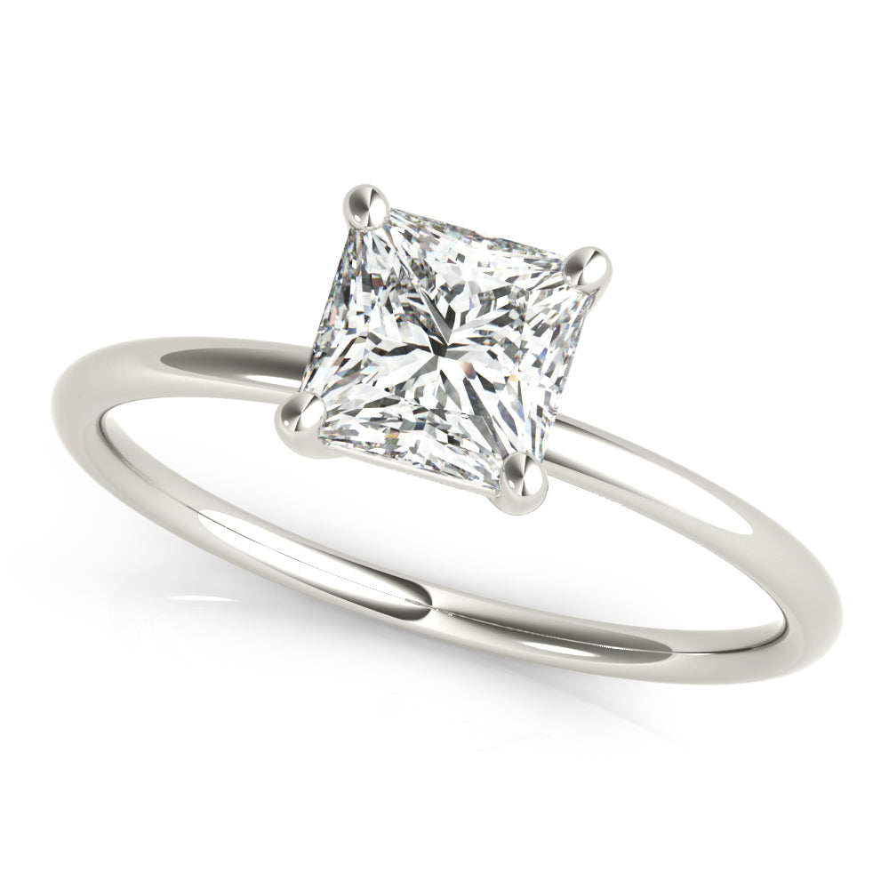 Platinum 5/8 CT Diamond Solitaire Engagement Ring