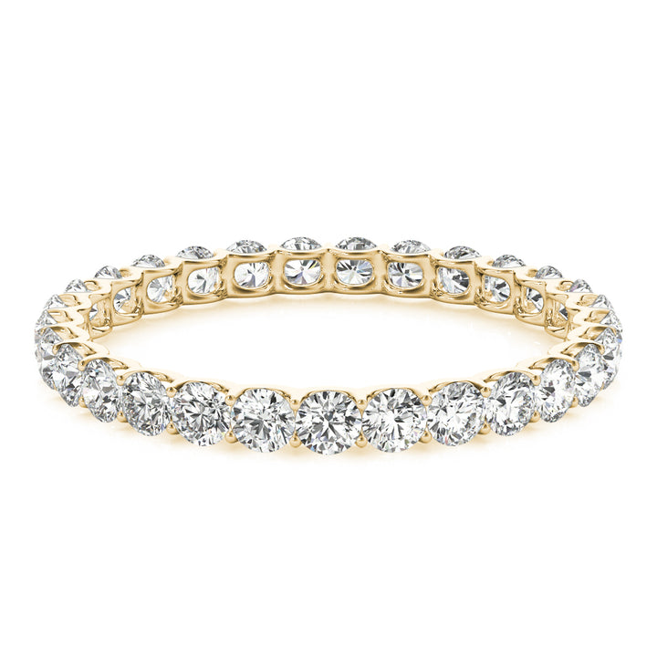 18K Yellow Gold Multi-Diamond Wedding Band