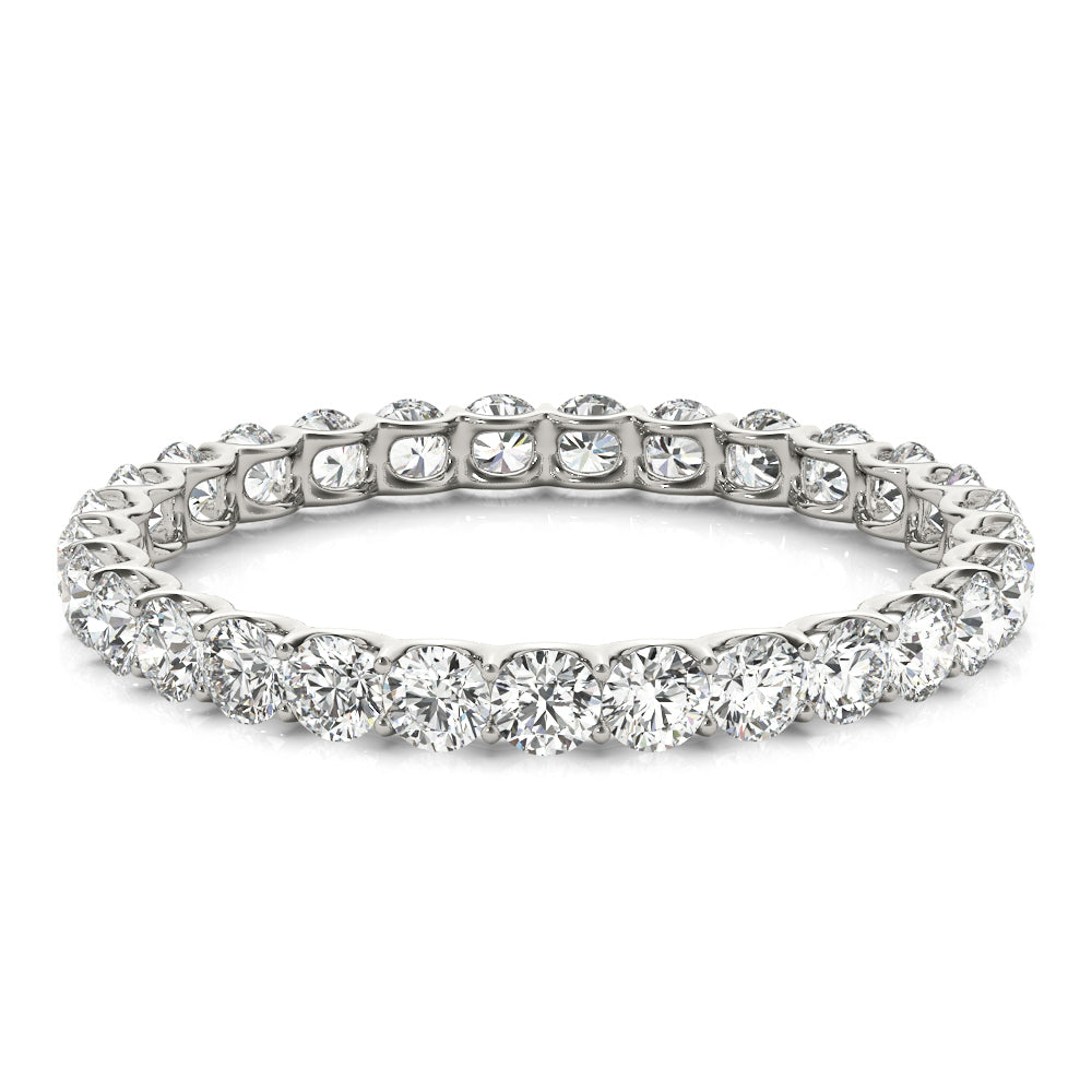 14K White Gold Diamond Wedding Ring