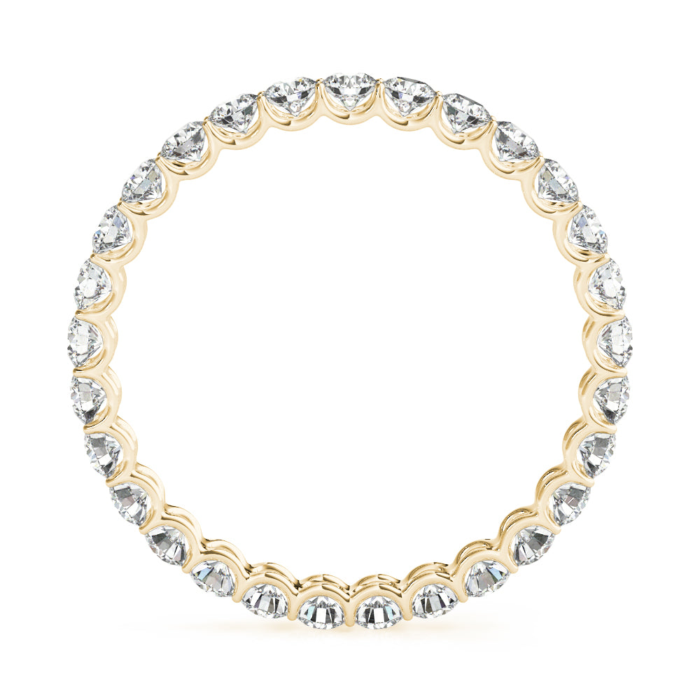 14K Yellow Gold 3/4 ct Diamond Wedding Band