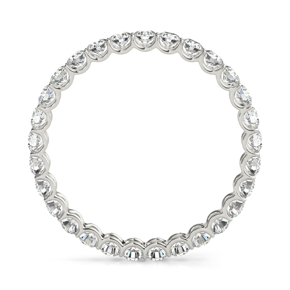 18K White Gold 0.78ctw Diamond Wedding Band