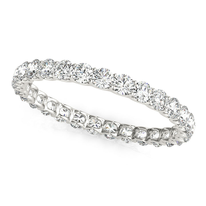 18K White Gold 0.78ctw Diamond Wedding Band