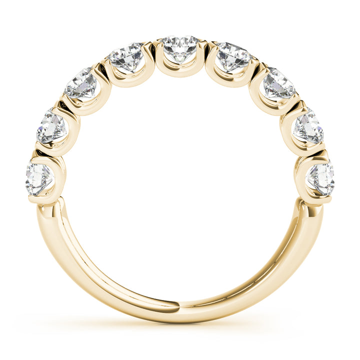 18K Yellow Gold 3/4 ct Diamond Wedding Band
