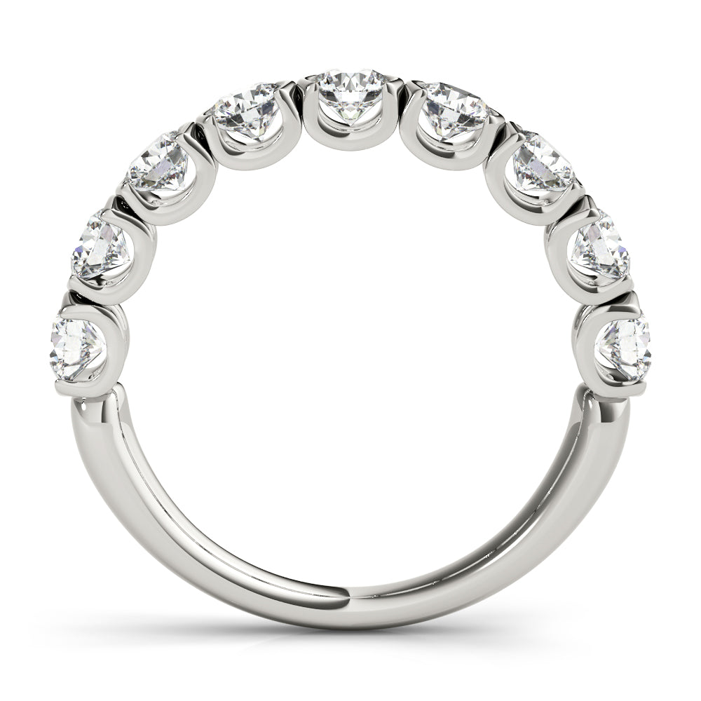 18K White Gold 3/4 ct Diamond Wedding Band