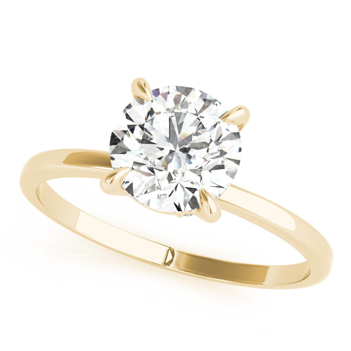 14K Yellow Gold 1 CT Diamond Halo Engagement Ring