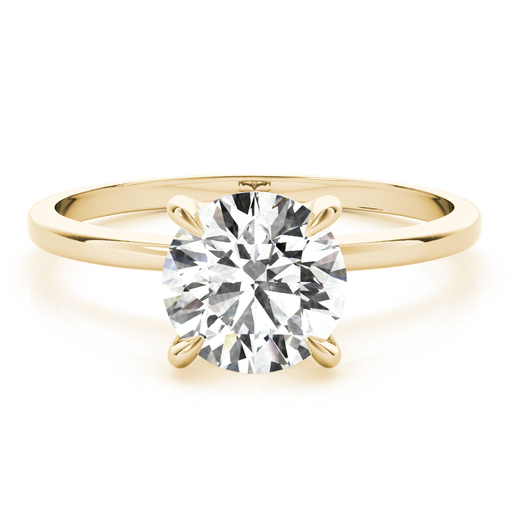 14K Yellow Gold 1 CT Diamond Halo Engagement Ring