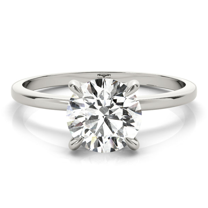 18K White Gold 1 ct Diamond Halo Engagement Ring