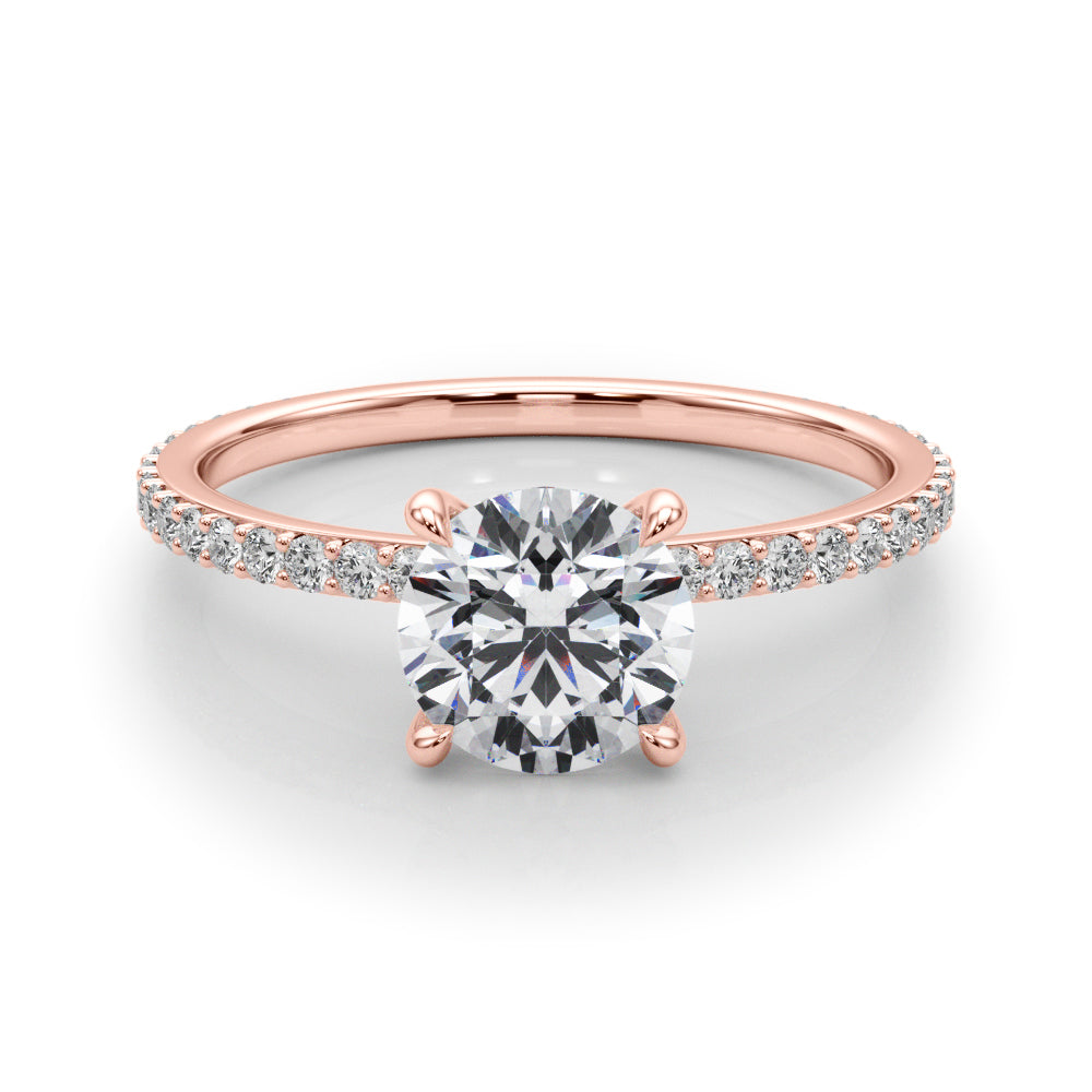 14K Rose Gold 1.33ctw Round Diamond Engagement Ring