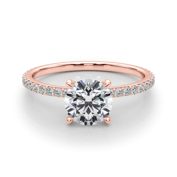 14K Rose Gold 1.33ctw Round Diamond Engagement Ring