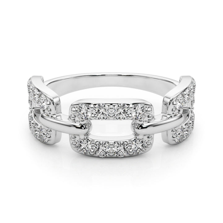 White Platinum Multi-Diamond Fashion Ring