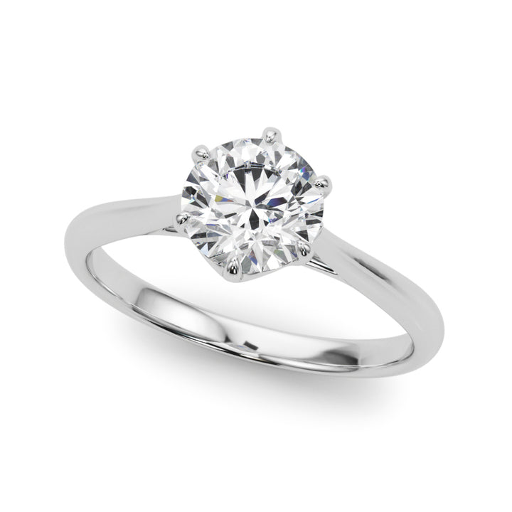 1.0 CT Round Diamond Solitaire Engagement Ring