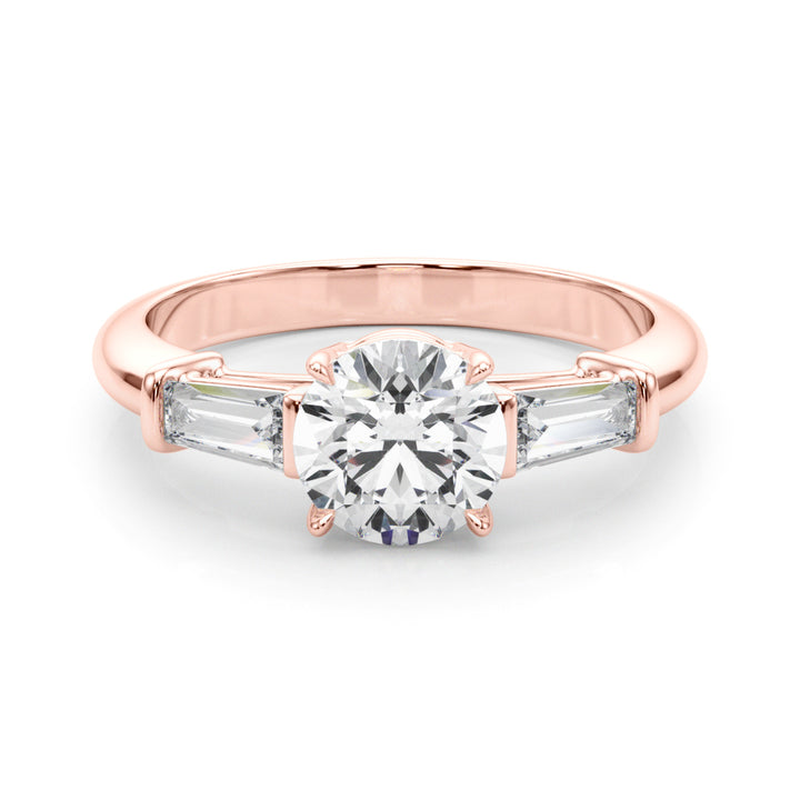 18K Rose Gold Diamond Engagement Ring 1.5ctw