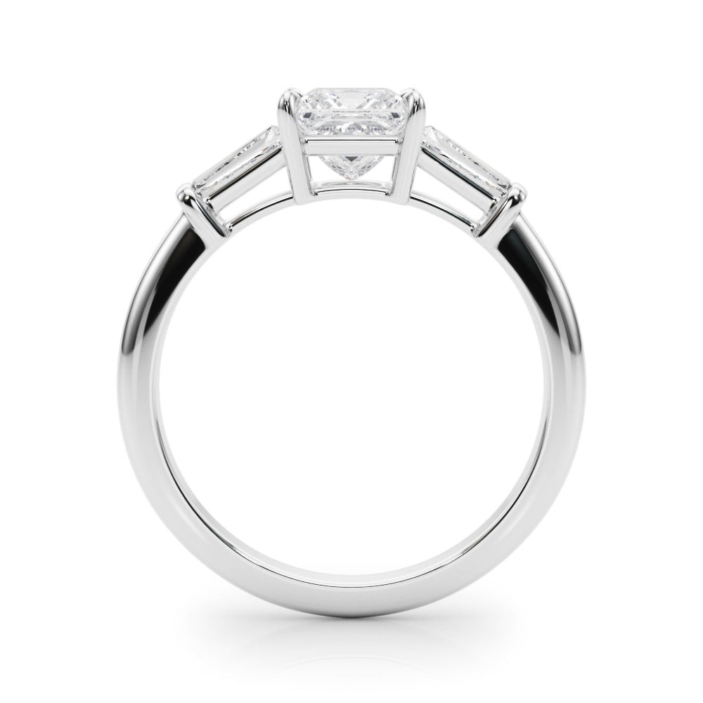 Platinum 1 CT Diamond Three Stone Engagement Ring