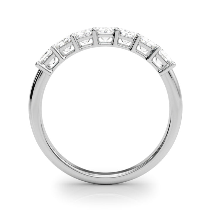 14K White Gold Emerald Diamond Engagement Ring