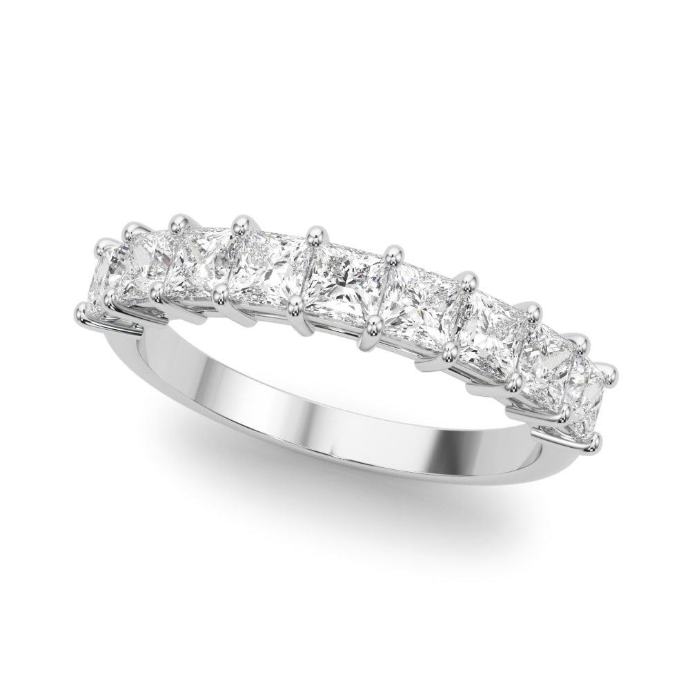 Platinum 7/8 ct tw Fancy Shape Diamond Wedding Ring