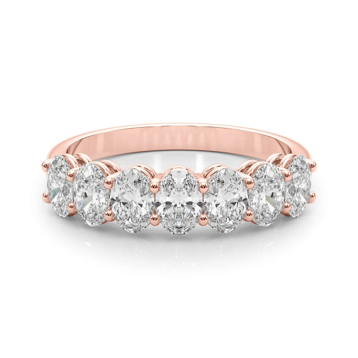 18K Rose Gold 1 ct tw Diamond Wedding Ring