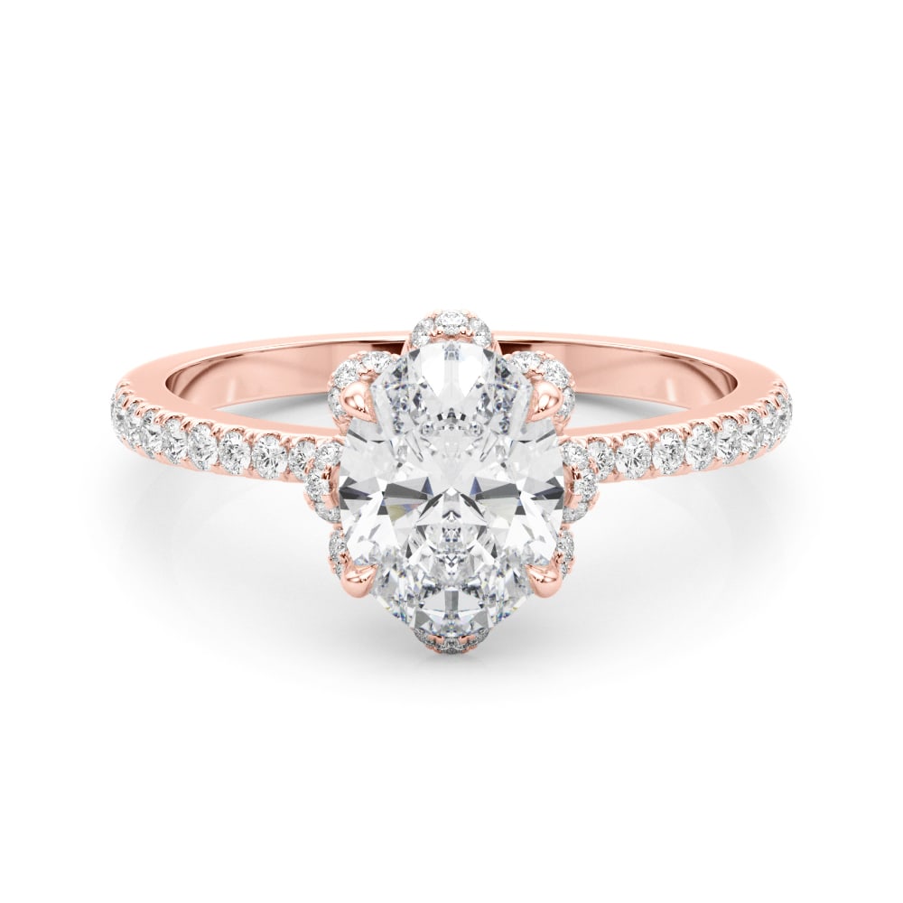 ENGAGEMENT RING OVAL CENT