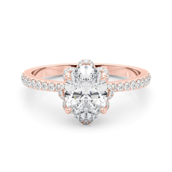 ENGAGEMENT RING OVAL CENT