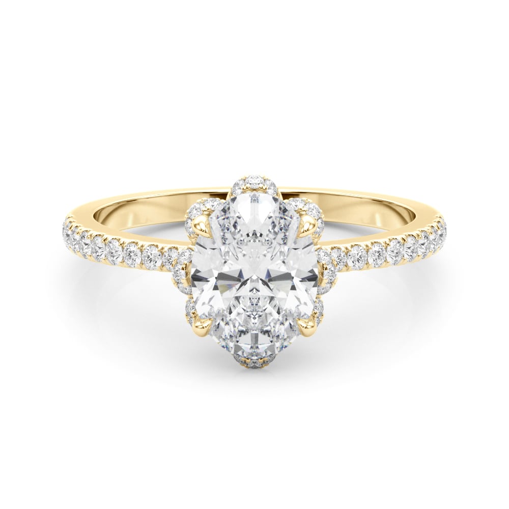 ENGAGEMENT RING OVAL CENT