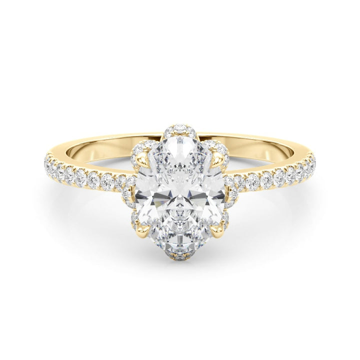 ENGAGEMENT RING OVAL CENT