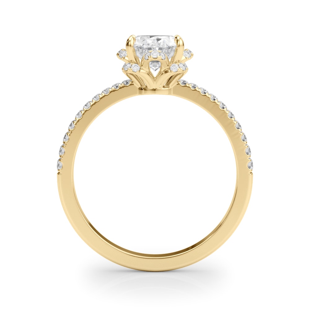 ENGAGEMENT RING OVAL CENT