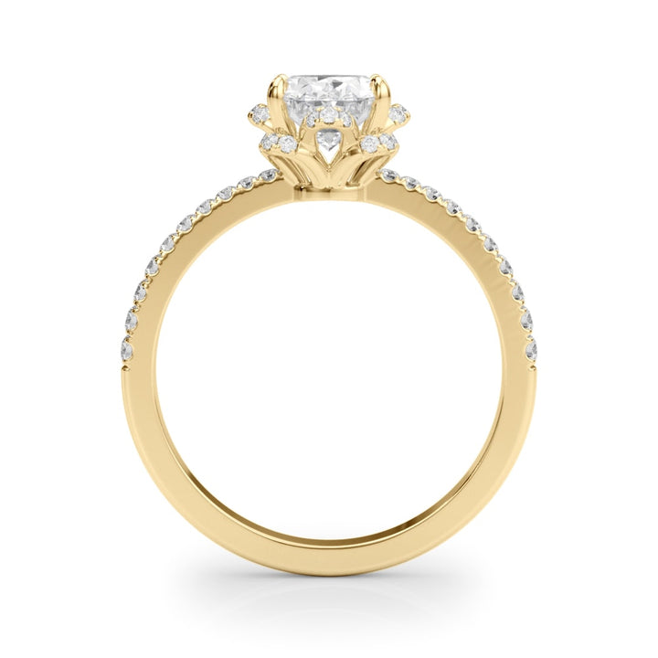 ENGAGEMENT RING OVAL CENT