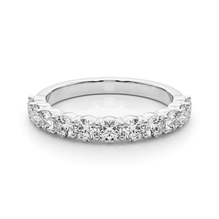 18K White Gold 1 CT Diamond Wedding Band