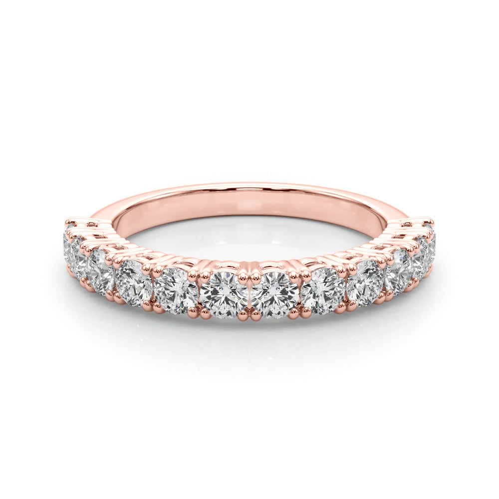 14K Rose Gold Diamond Wedding Ring