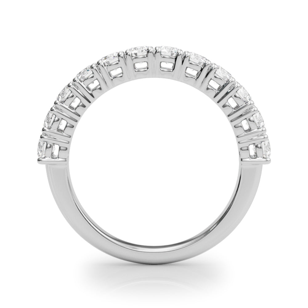 White Gold 15-Stone Lab Diamond Straight Ring