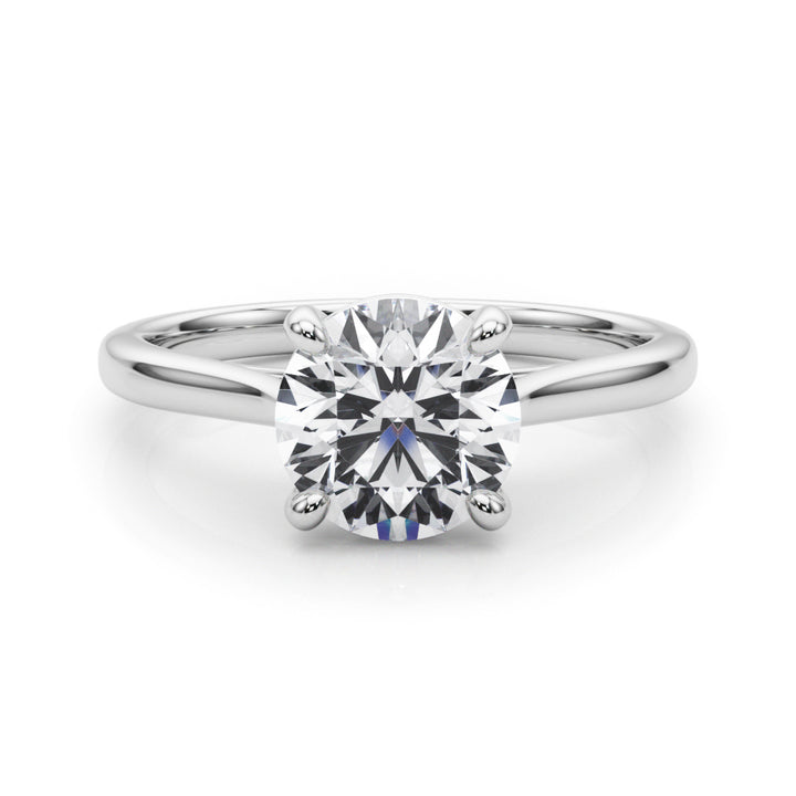White Platinum 1CT Lab Diamond Solitaire Pendant
