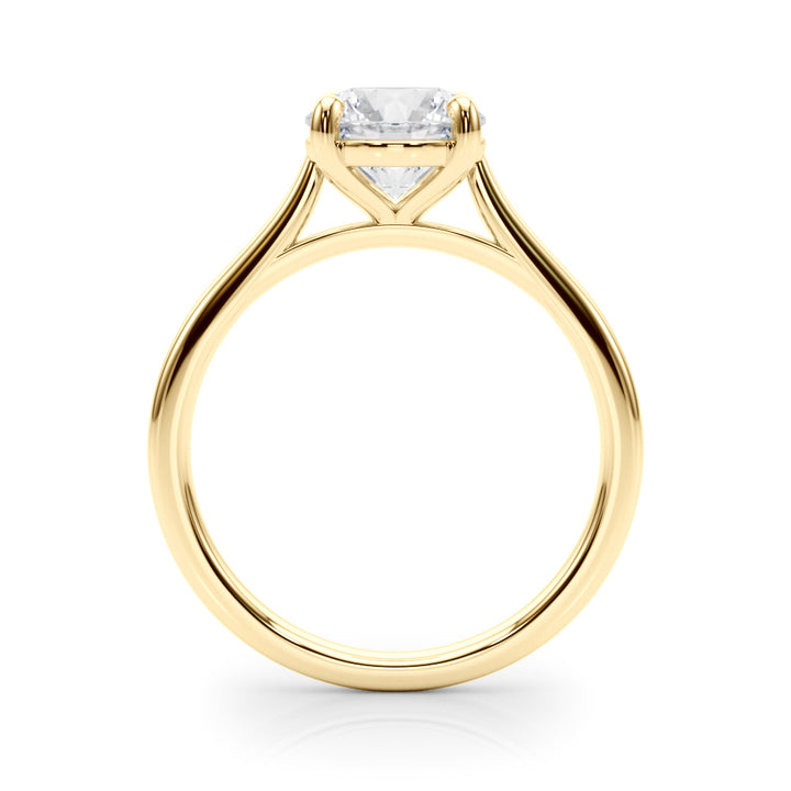 1 CT Lab Diamond 14K Yellow Gold Solitaire Pendant