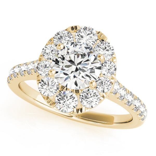 Style# 50582-E Halo Diamond Engagement Ring