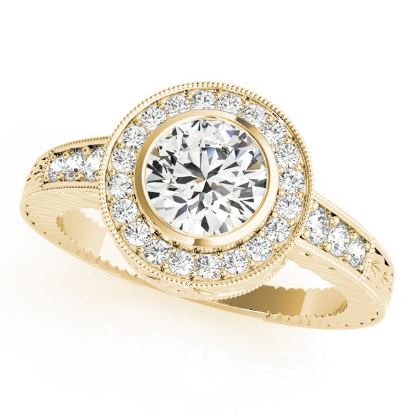 Style# 50293-E Halo Diamond Engagement Ring