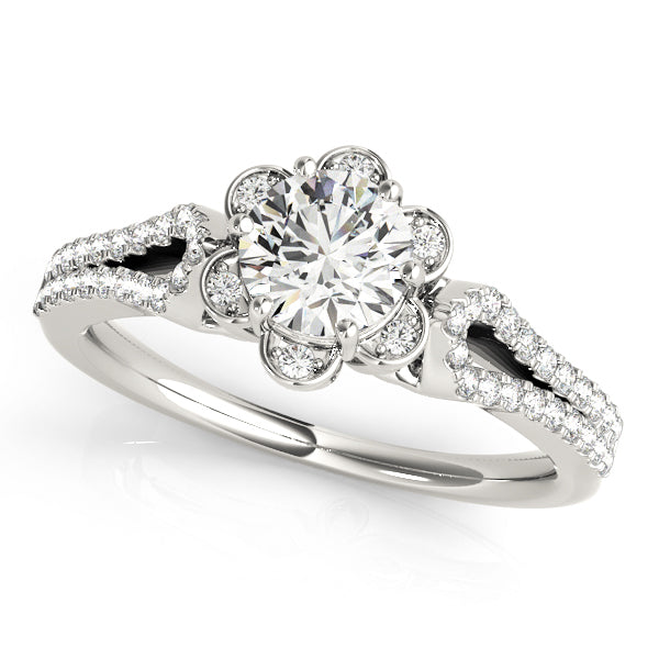 Style# 51069-E Halo Diamond Engagement Ring