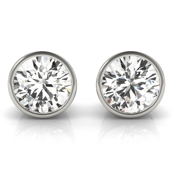 0.1CT TPRED BEZEL EARRINGS