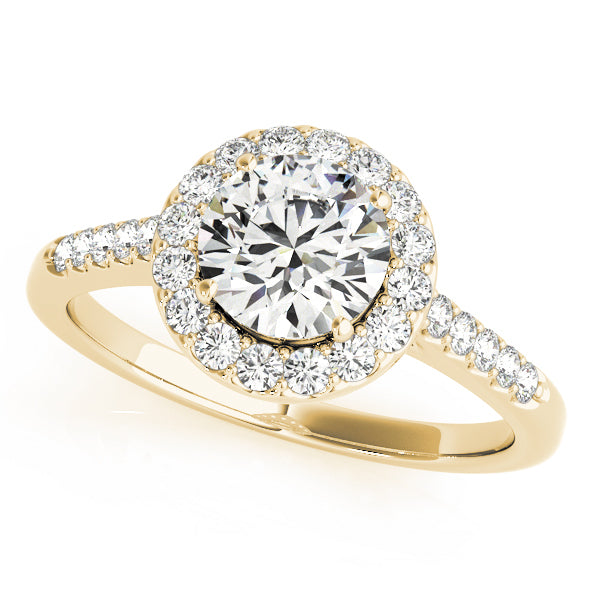 Style# 50345-E Halo Diamond Engagement Ring