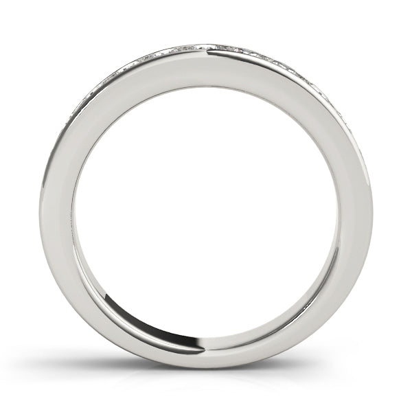 14K White Gold Diamond Wedding Ring