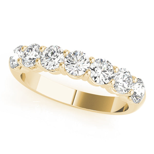 18K Yellow Gold Multi-Diamond Wedding Band