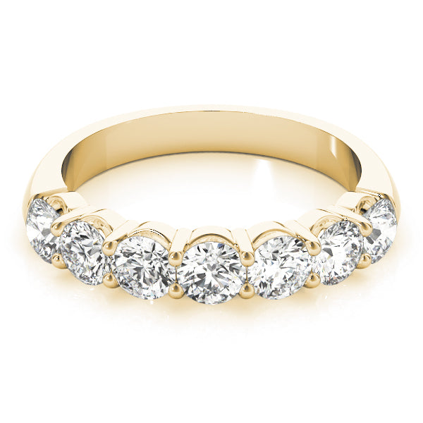 18K Yellow Gold Multi-Diamond Wedding Band
