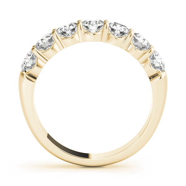 18K Yellow Gold Multi-Diamond Wedding Band