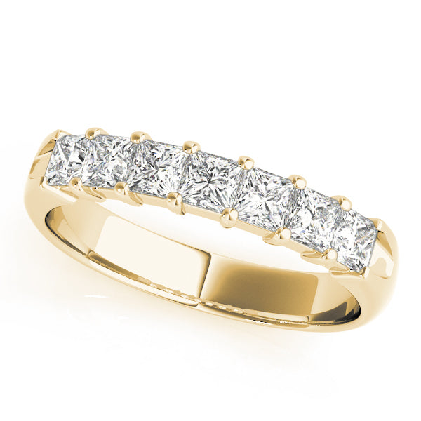 18K Yellow Gold Multi-Diamond Wedding Band