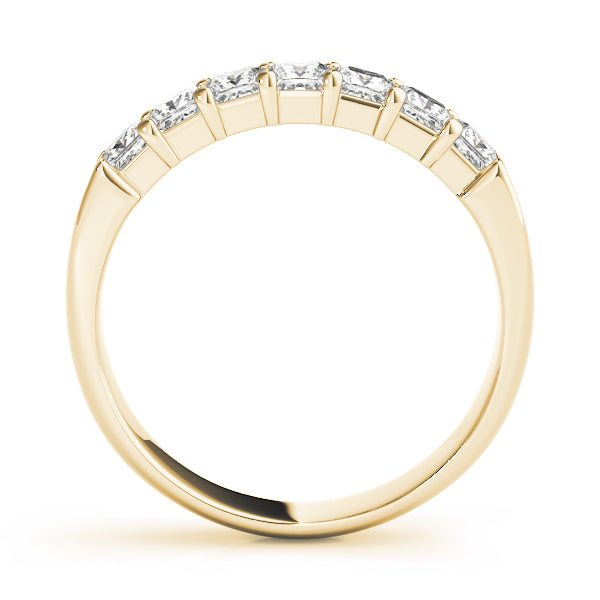 18K Yellow Gold Multi-Diamond Wedding Band