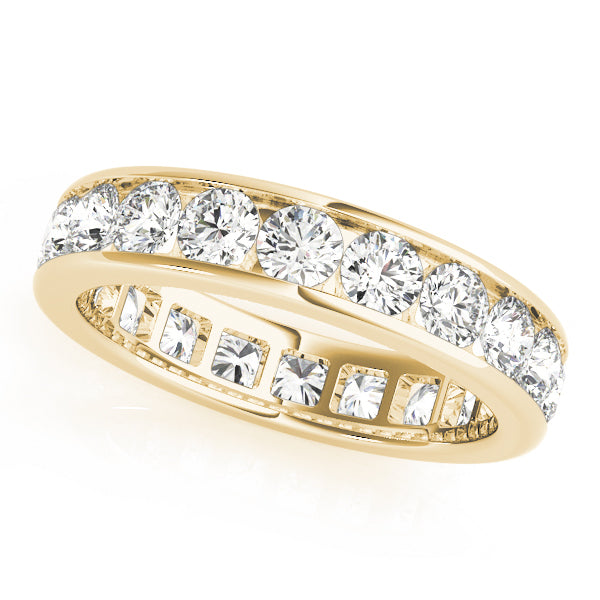 18K Yellow Gold 1/2 CT Diamond Wedding Band